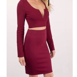 Tobi Two Piece Crop Top and Skirt Set